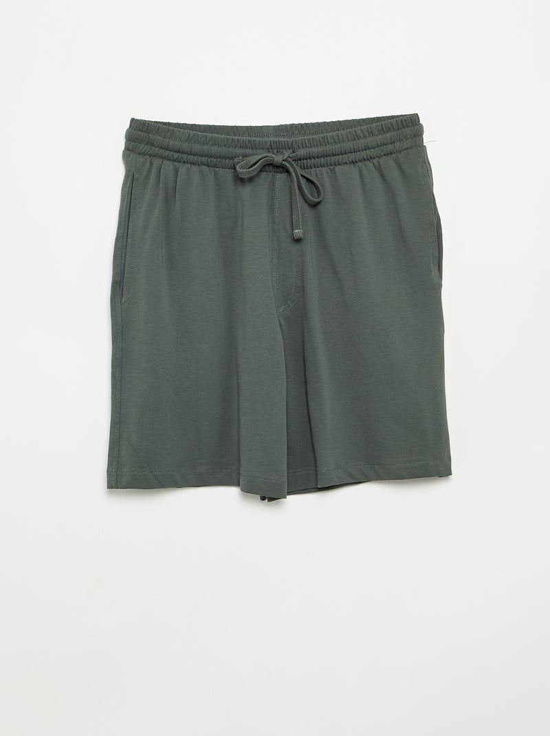 Pack de 2 pantalones cortos de noche Kaki - Kiabi