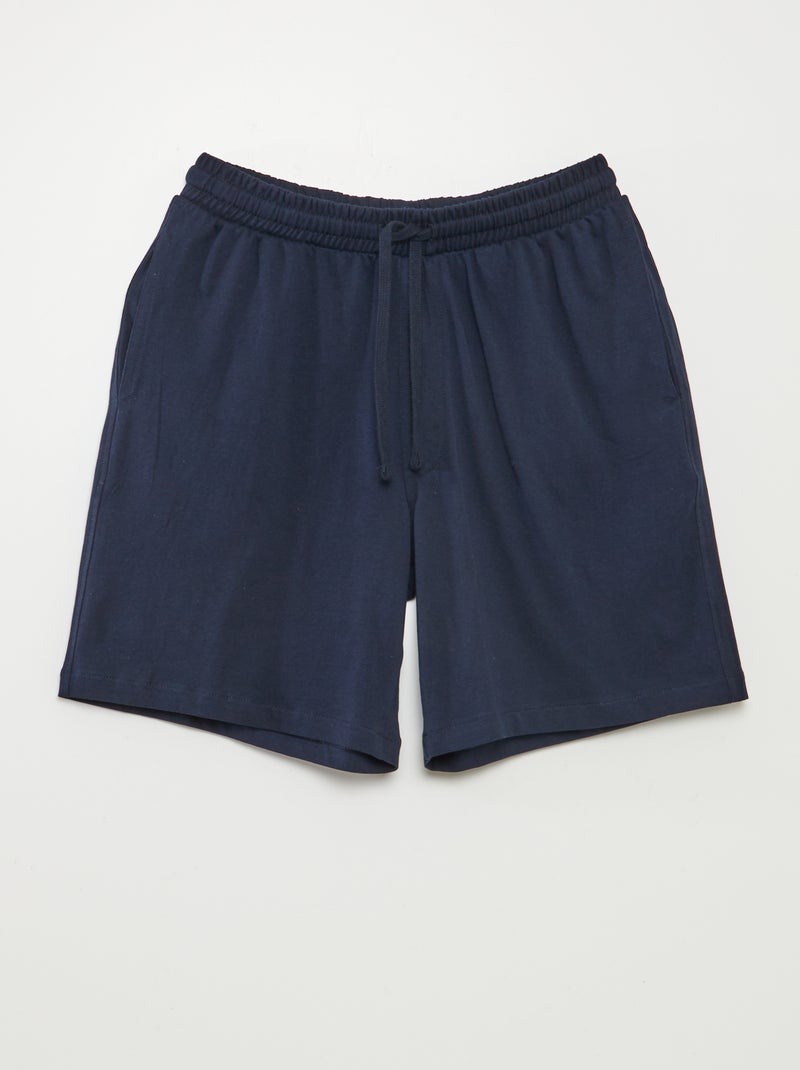 Pack de 2 pantalones cortos de noche NEGRO - Kiabi