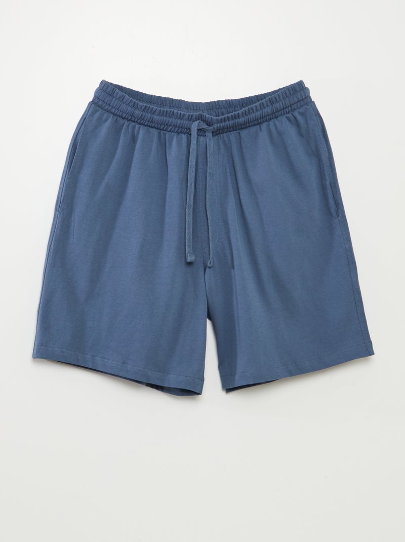 Pack de 2 pantalones cortos de noche NEGRO - Kiabi