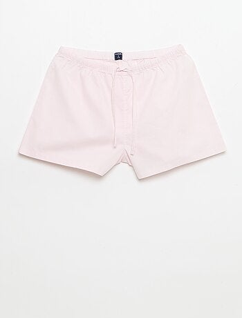 Pack de 2 pantalones cortos de popelina con cordón de algodón