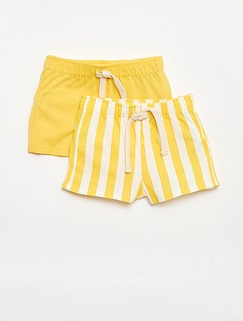 Pack de 2 pantalones cortos de punto