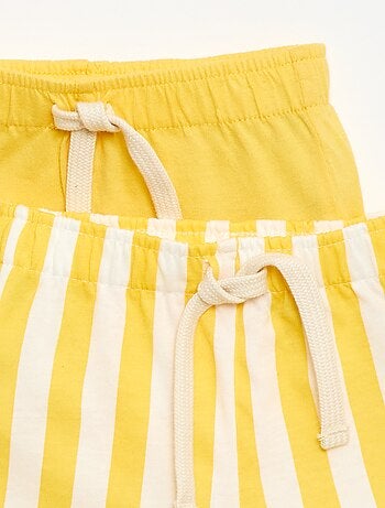 Pack de 2 pantalones cortos de punto