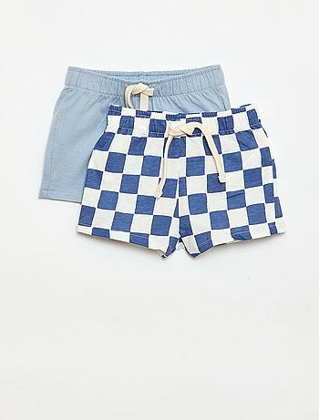 Pack de 2 pantalones cortos de punto