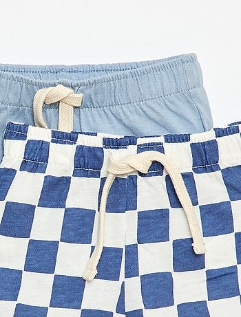 Pack de 2 pantalones cortos de punto