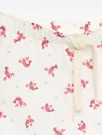Pack de 2 pantalones cortos de punto