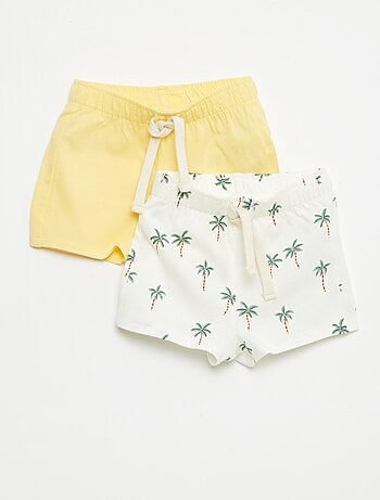Pack de 2 pantalones cortos de punto