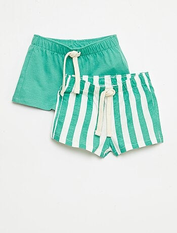 Pack de 2 pantalones cortos de punto
