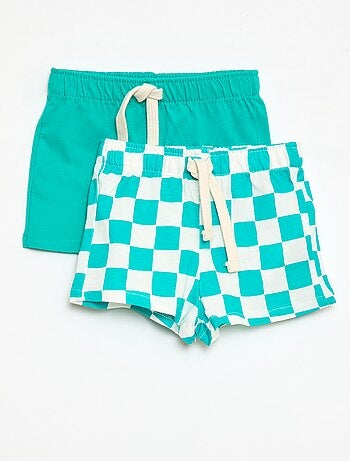 Pack de 2 pantalones cortos de punto