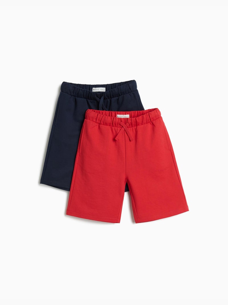 Pack de 2 pantalones cortos, MO Fashion Azul - Kiabi