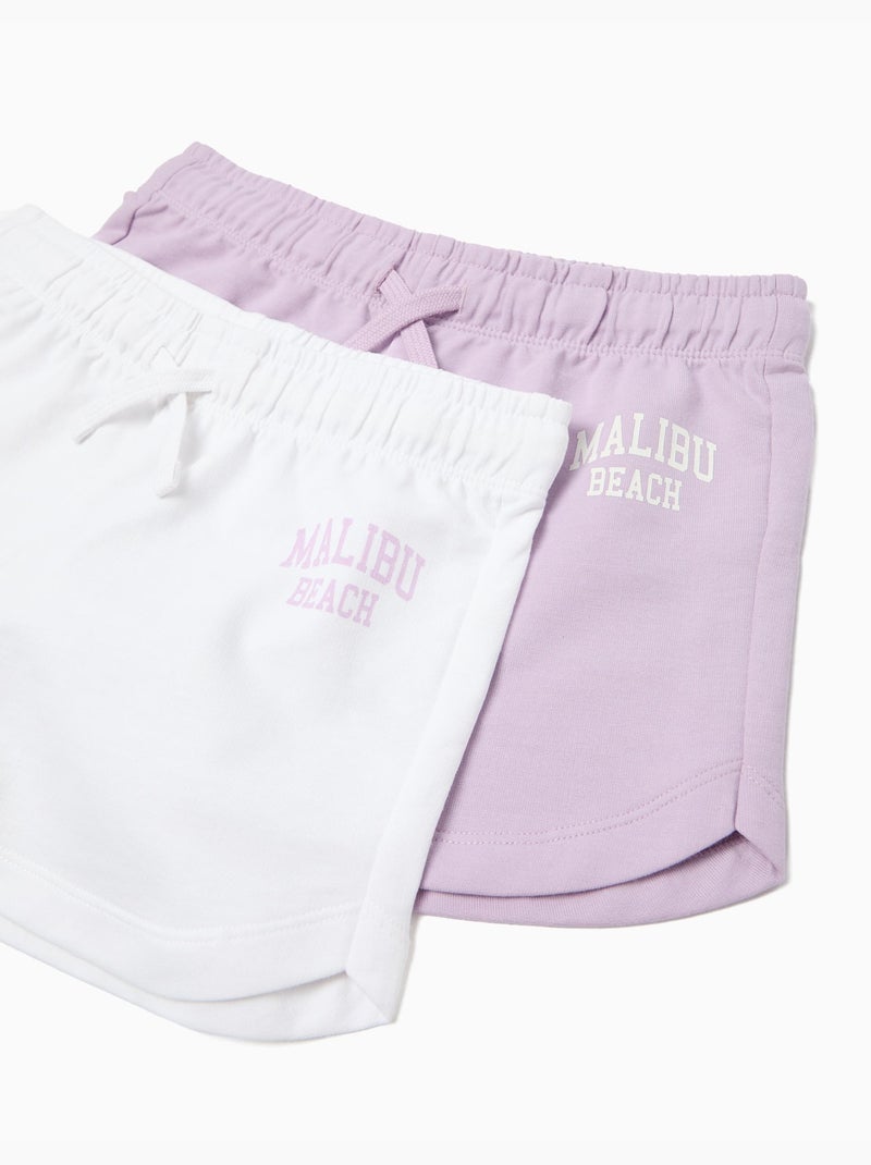 Pack de 2 pantalones cortos, MO Fashion Violeta - Kiabi