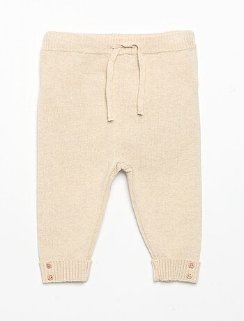 Pack de 2 pantalones de algodón de punto