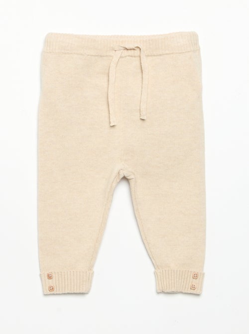 Pack de 2 pantalones de algodón de punto - Kiabi