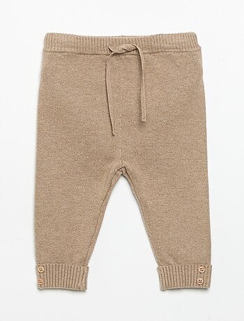 Pack de 2 pantalones de algodón de punto