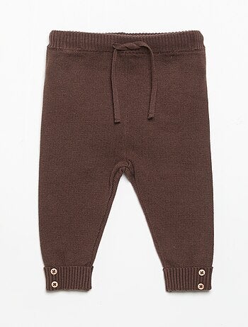 Pack de 2 pantalones de algodón de punto