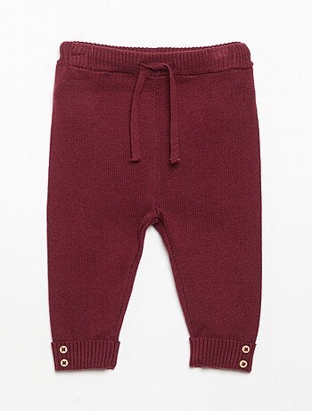 Pack de 2 pantalones de algodón de punto