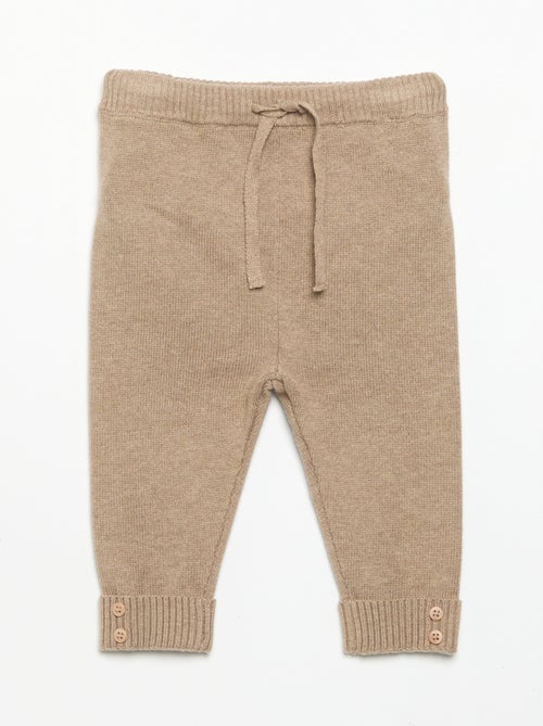Pack de 2 pantalones de algodón de punto - Kiabi