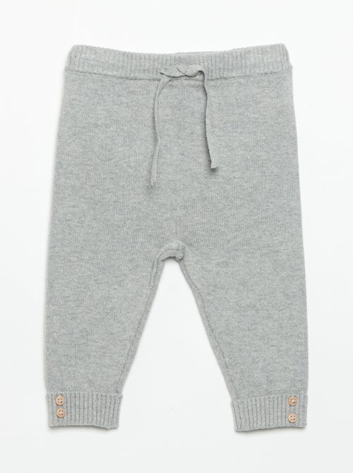 Pack de 2 pantalones de algodón de punto - Kiabi
