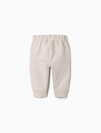 Pack de 2 pantalones de algodón liso/a rayas