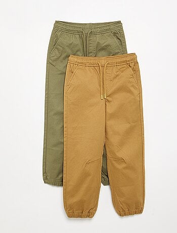 Pack de 2 pantalones de chándal de sarga