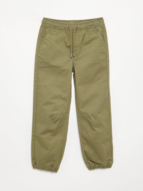 Pack de 2 pantalones de chándal de sarga - Kiabi Pack de 2 pantalones de chándal de sarga - Kiabi