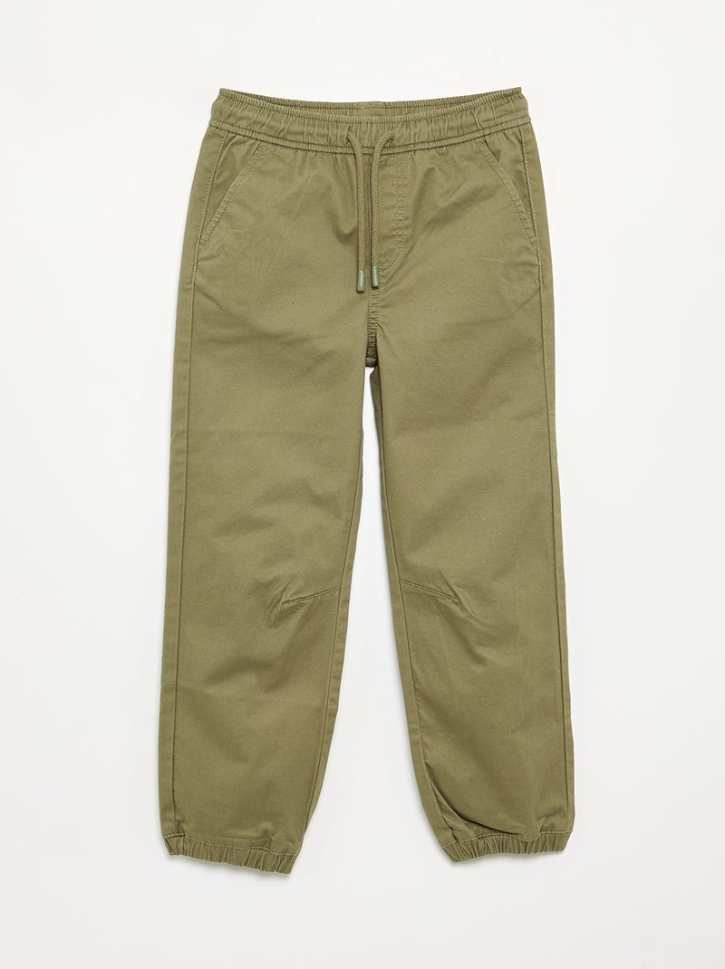 Pack de 2 pantalones de chándal de sarga Amarillo - Kiabi