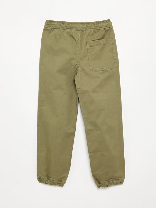Pack de 2 pantalones de chándal de sarga - Kiabi Pack de 2 pantalones de chándal de sarga - Kiabi