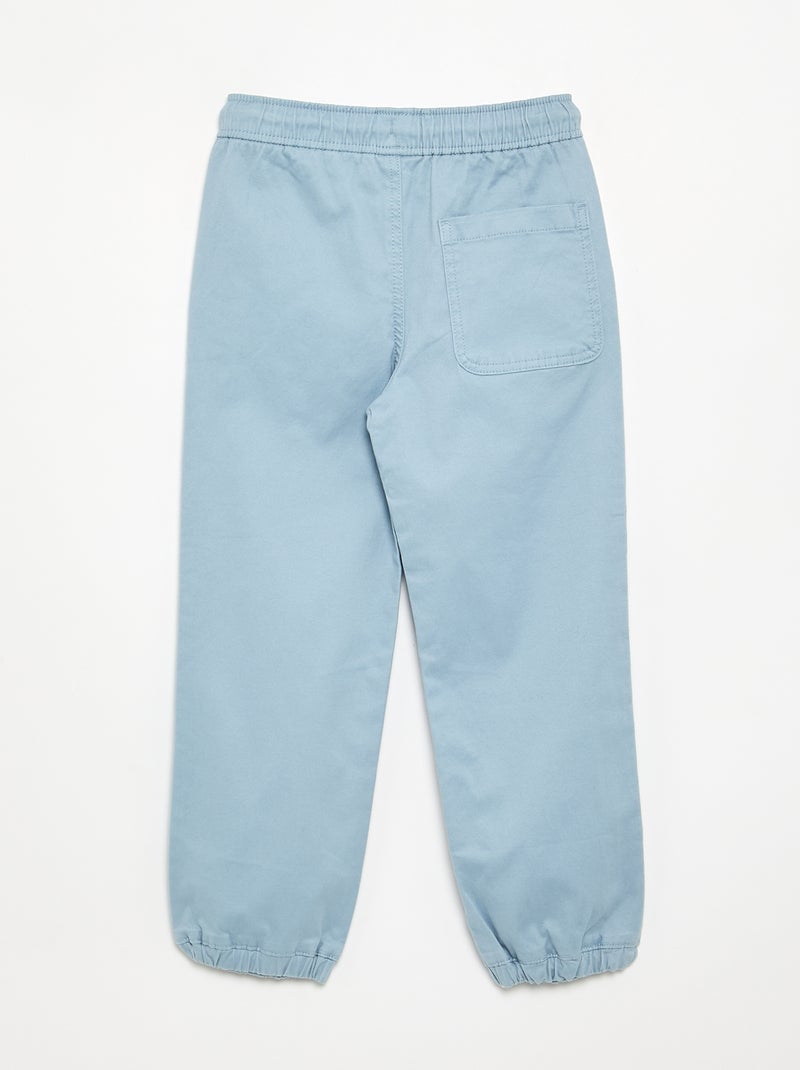 Pack de 2 pantalones de chándal de sarga Azul - Kiabi