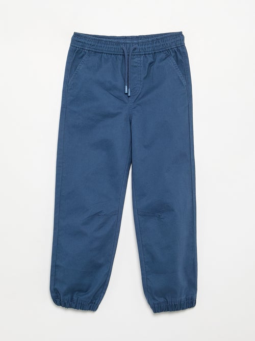 Pack de 2 pantalones de chándal de sarga - Kiabi Pack de 2 pantalones de chándal de sarga - Kiabi
