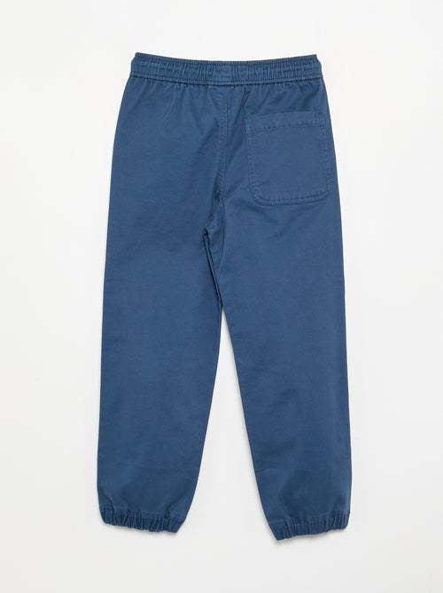 Pack de 2 pantalones de chándal de sarga - Kiabi Pack de 2 pantalones de chándal de sarga - Kiabi