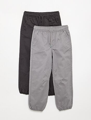 Pack de 2 pantalones de chándal de sarga