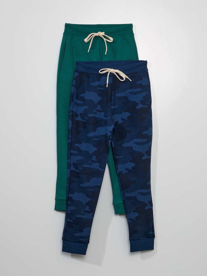 Pack de 2 pantalones de chándal VERDE - Kiabi