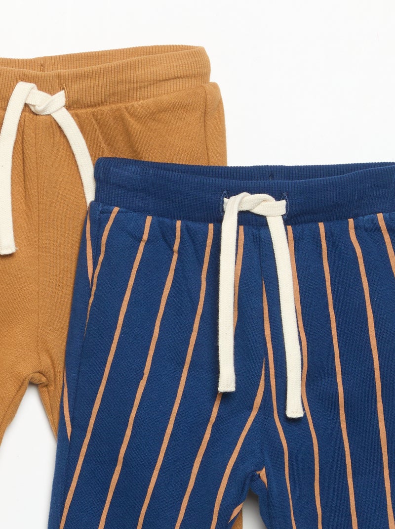 Pack de 2 pantalones de felpa Azul - Kiabi