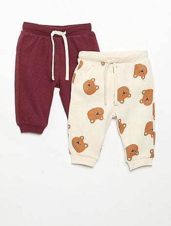 Pack de 2 pantalones de felpa