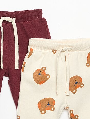 Pack de 2 pantalones de felpa