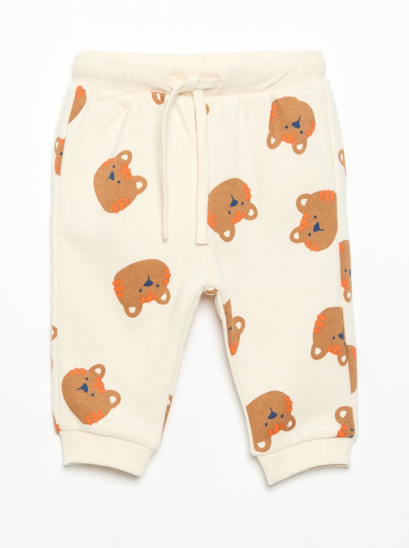 Pack de 2 pantalones de felpa Burdeos - Kiabi