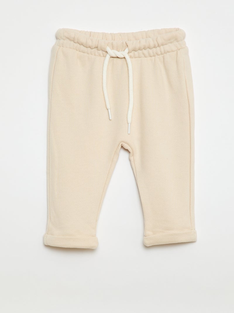 Pack de 2 pantalones de jogging en felpa Gris - Kiabi