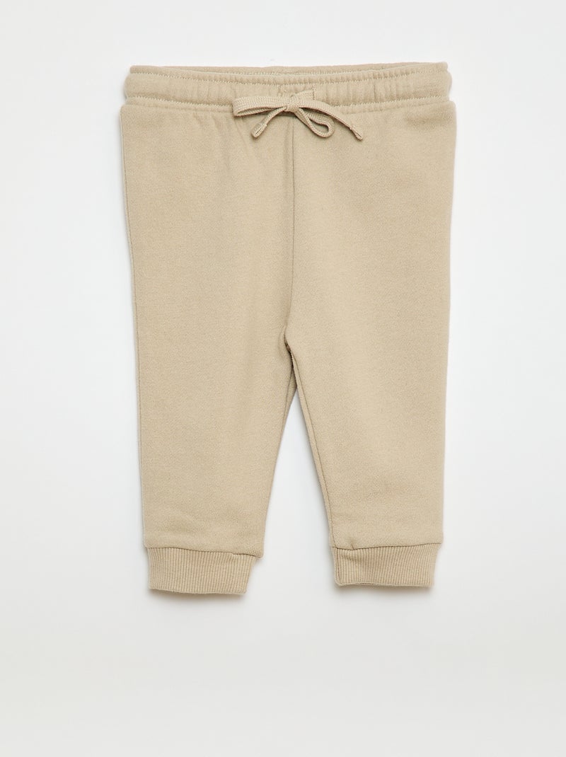Pack de 2 pantalones de jogging en felpa Negro - Kiabi