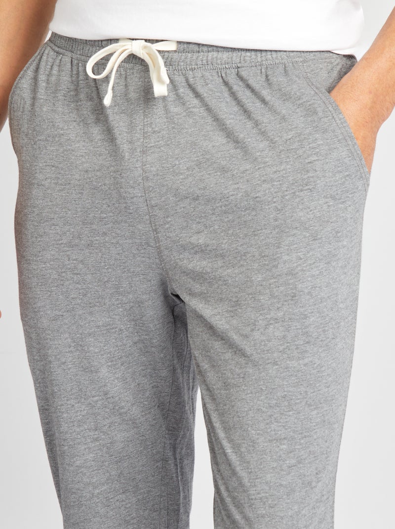 Pack de 2 pantalones de pijama. NEGRO - Kiabi