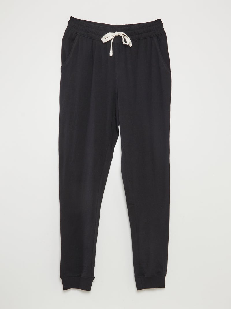 Pack de 2 pantalones de pijama. NEGRO - Kiabi