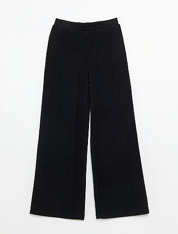 Pack de 2 pantalones de punto acanalado fino