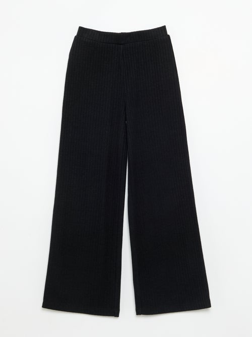 Pack de 2 pantalones de punto acanalado fino - Kiabi