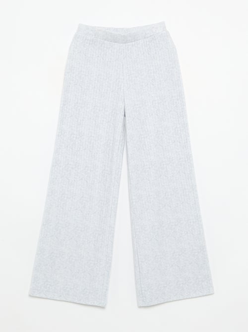 Pack de 2 pantalones de punto acanalado fino - Kiabi