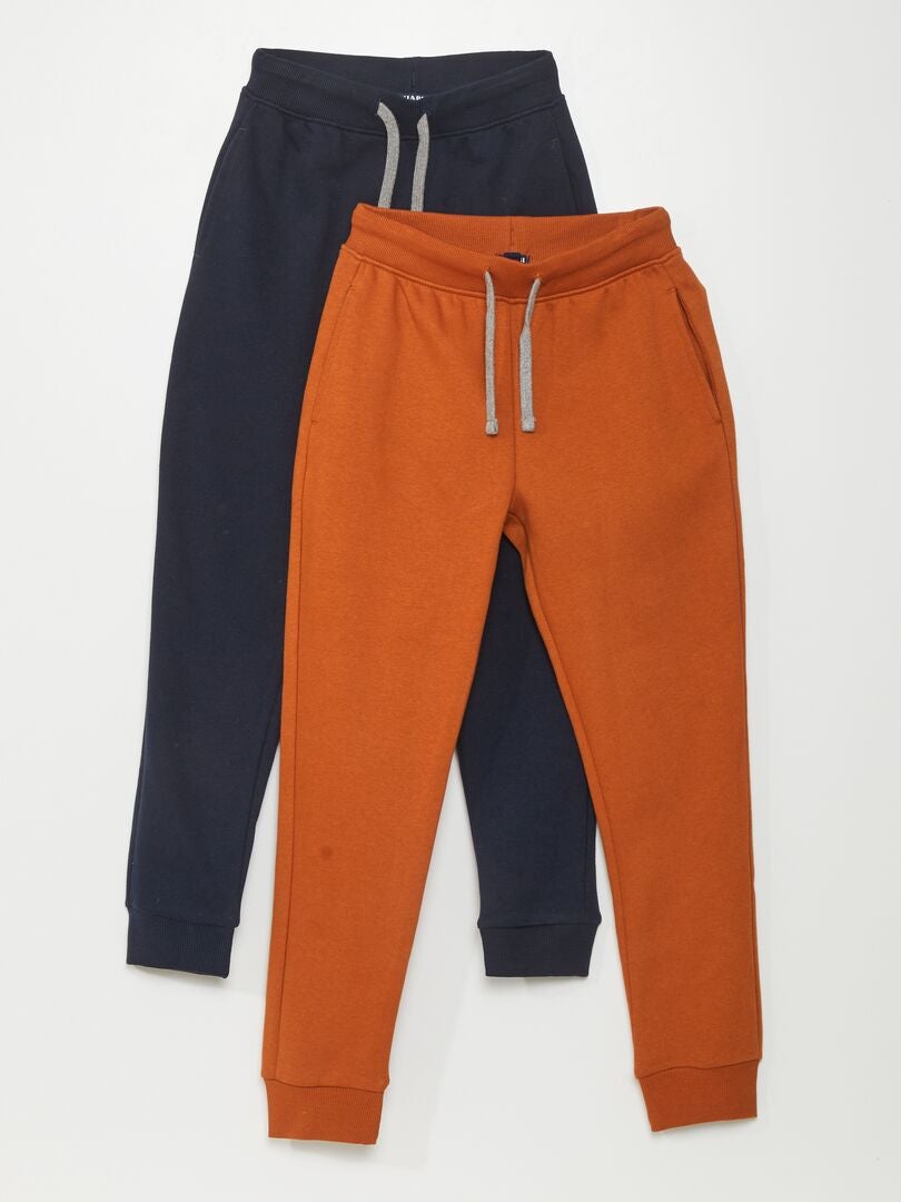 Pack de 2 pantalones deportivos de chándal AZUL - Kiabi