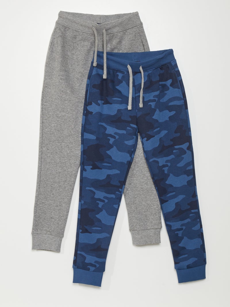 Pack de 2 pantalones deportivos de chándal GRIS - Kiabi