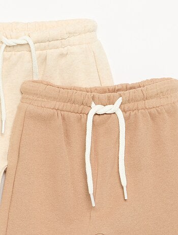 Pack de 2 pantalones forma sarouel de felpa
