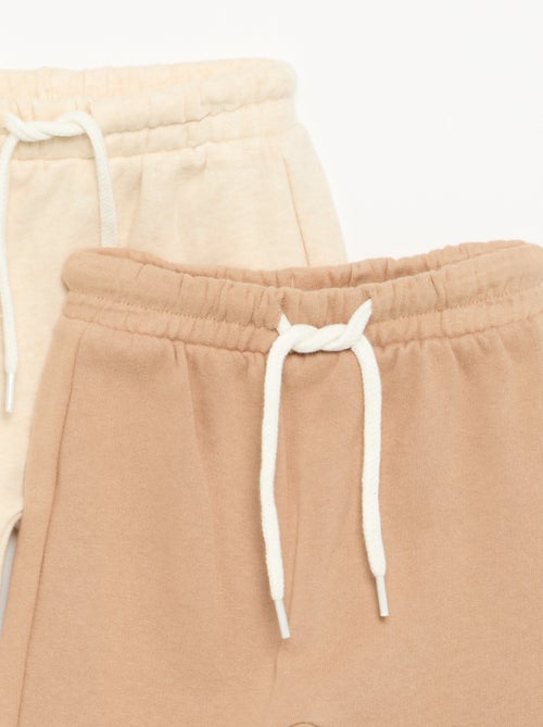 Pack de 2 pantalones forma sarouel de felpa - Kiabi Pack de 2 pantalones forma sarouel de felpa - Kiabi