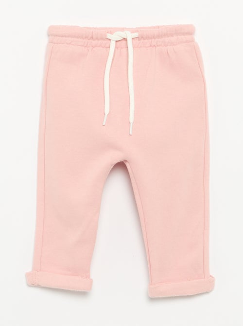 Pack de 2 pantalones forma sarouel de felpa - Kiabi