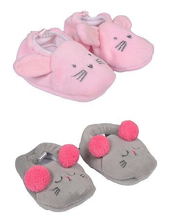 Pack de 2 pantuflas bebe