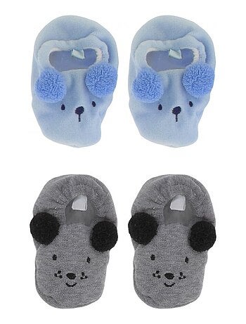 Pack de 2 pantuflas bebe