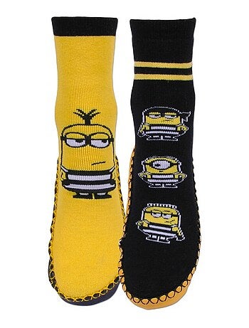 Pack de 2 pantuflas calcetines Los Minions
